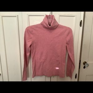 Eddie Bauer Stretch Pink Turtleneck Sz Small
